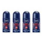 NIVEA MEN Roll-on Dry Impact 50 ml, antitranspirante 48h