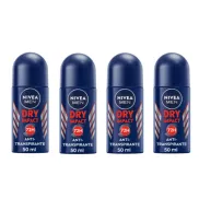NIVEA MEN Roll-on Dry Impact 50 ml, antitranspirante 48h