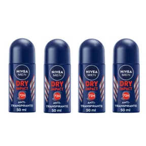 NIVEA MEN Roll-on Dry Impact 50 ml, antitranspirante 48h