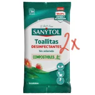 Sanytol Toallitas Desinfectantes Multiusos - 2 X 30