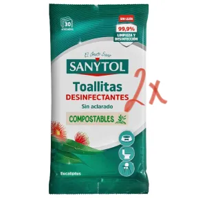 Sanytol Toallitas Desinfectantes Multiusos - 2 X 30