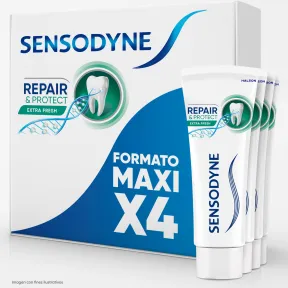Sensodyne Repair & Protect Extra Fresh: 4 Tubos Dentales
