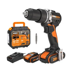 Taladro Percutor a Batería WORX 20V con 2 Baterías y Maletín