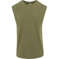 Camiseta Regular Negra sin Mangas Urban Classics para Hombre