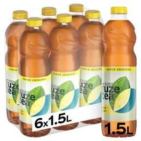 Fuze Tea 1.5 L Pack 6, Limón Zero Azúcar Original.