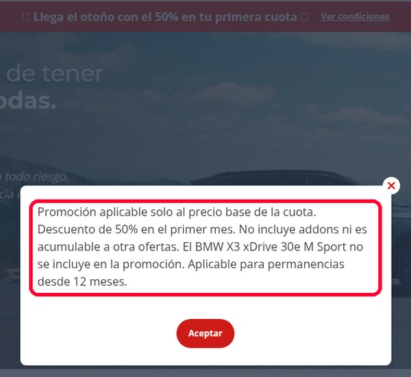 Condiciones de la promoción de BipiCar con el 50 % de descuento en la primera cuota