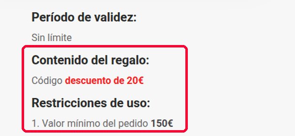 Código descuento MSI de 20 euros por suscribirse a la newsletter