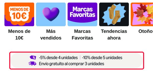 Descuento por unidades y envío gratis en la portada de Amazon Haul