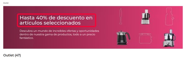 Outlet de Kenwood con hasta un 40 % de descuento