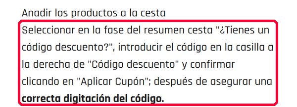 Instrucciones de LordGun para meter el código descuento en la cesta