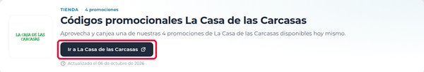 Botón Ir a La Casa de las Carcasas en Xaxuko para usar el código descuento