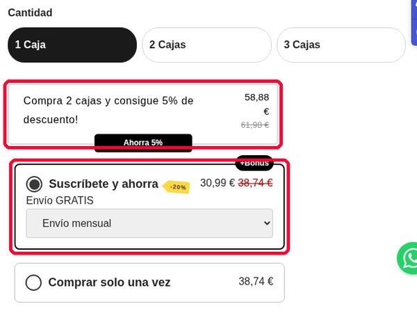 Ficha del Mix Pack de Mun Kombucha con 5 por ciento al comprar 2 cajas y 20 por ciento con suscripción