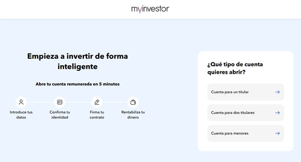 Abrir cuenta en MyInvestor con código promocional