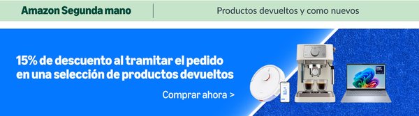 Promoción de descuento en productos devueltos de Amazon Segunda mano