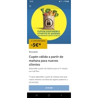 1° Compra con Lidl Plus: Consigue 5€ Gratis