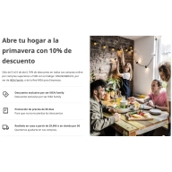 10% de descuento online en compras IKEA de más de 150€