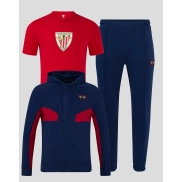Conjunto Athletic Club Bilbao Castore: chaqueta, camiseta y pantalón