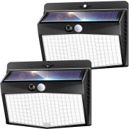 Luz Solar Exterior con Sensor de Movimiento - 2 Unidades, Impermeable