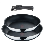 Set de Sartenes Bergner CLICK & COOK - 3 Pzs, Mango Desmontable
