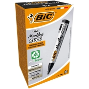 Rotuladores Permanentes BIC ECOlutions, Caja de 12, Negro