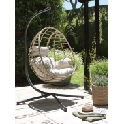 Silla BORK natural colgante.