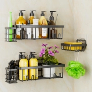 Estantería de Baño 5 Piezas, Resistente al Agua y Oxido
