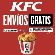 Envío GRATIS de KFC en pedidos superiores a 10€