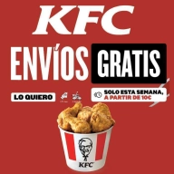 Envío GRATIS de KFC en pedidos superiores a 10€