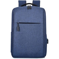 Mochila portátil azul impermeable, bolso de hombro a prueba de golpes