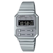 Reloj Digital Casio Cuarzo Unisex A100WE-7BEF con Acero