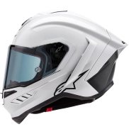 Casco Supertech R10 FIM ALPINESTARS en blanco y negro