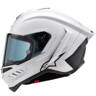 Casco Supertech R10 FIM ALPINESTARS en blanco y negro