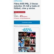 Todo el fútbol, TV, móvil y fibra con Movistar