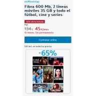 Todo el fútbol, TV, móvil y fibra con Movistar