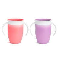 Vasos 360° con asas para aprendizaje - Paquete de 2