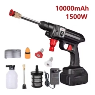 Pistola inalámbrica de agua a presión - 1500W y 10.000 mAh