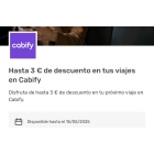 Descuento de 3 euros en Cabify