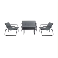 Mueble de jardín Lazio: sofá doble, 2 sillas y mesa