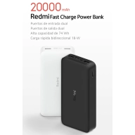 Power Bank Redmi de 20000 mAh con Carga Rápida Xiaomi