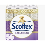Scottex papel higiénico 3 capas, 56 rollos (Envío España)