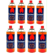 Pack de 8 Cartuchos de Gas de 227g para Hornillos Portátiles