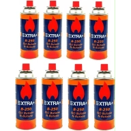Pack de 8 Cartuchos de Gas de 227g para Hornillos Portátiles