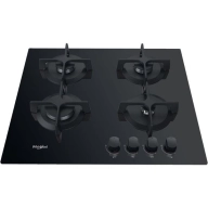Encimera de gas Whirlpool GOB 616NB Negro Integrado 59 cm