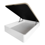 Canapé Blanco Reforzado 150 x 190 con Tapa Transpirable
