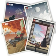Carteles de vacaciones en Japón: LEGO Star Wars GRATIS