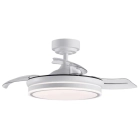 Ventilador de techo LED Blanco 36W con mando y 3 luces