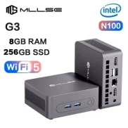 Mini PC G3 MLLSE: Intel N100, 8GB RAM, 256GB SSD, WiFi5