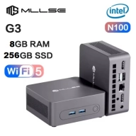 Mini PC G3 MLLSE: Intel N100, 8GB RAM, 256GB SSD, WiFi5