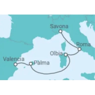 Crucero por España e Italia desde Valencia, 6 días incluidos.