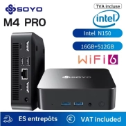 Mini PC SOYO M4 PRO | 16GB RAM, 512GB SSD, Intel N150
